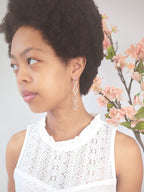Organic Chain Link Earrings — Select Your Color