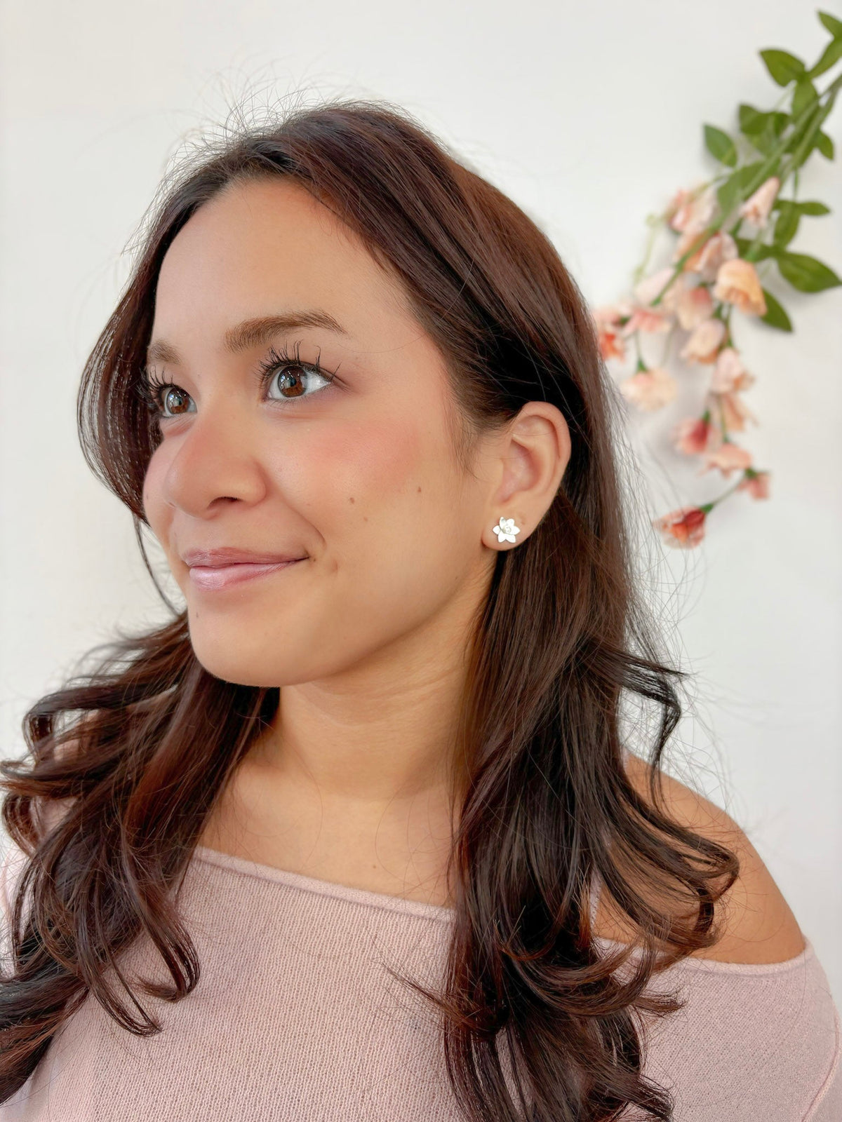 Petite Floral Stud Earrings — Select Your Color