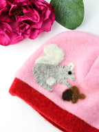 Squirrel Cashmere Hat - Newborn — Select Your Color