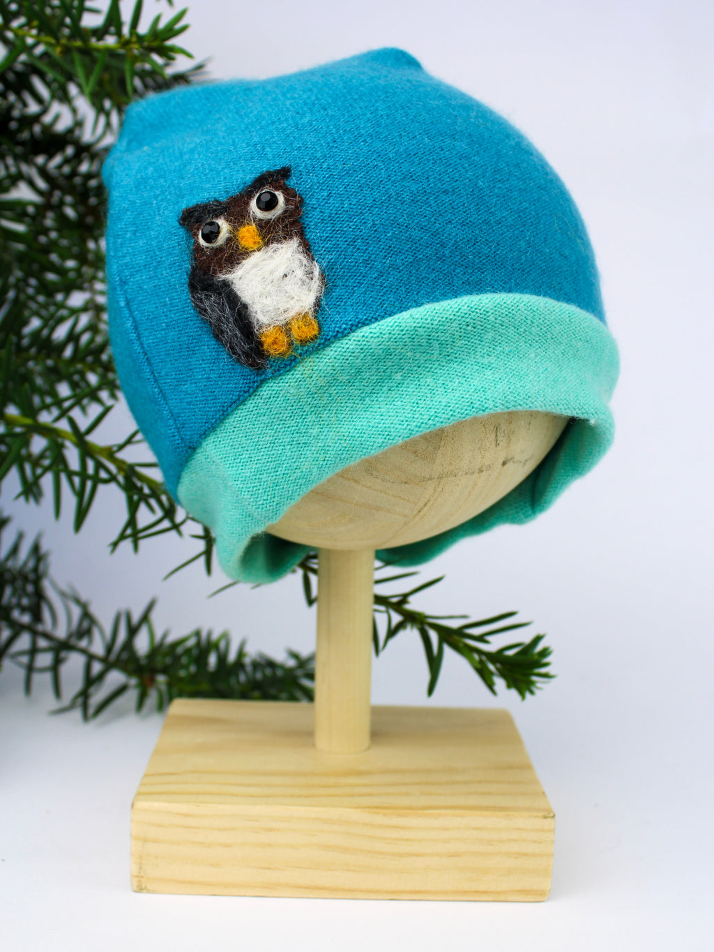Owl Cashmere Hat - Child — Select Your Color