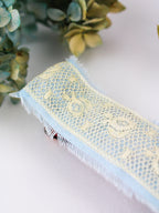 Clara Lace and Linen Hair Clip — Select Your Color