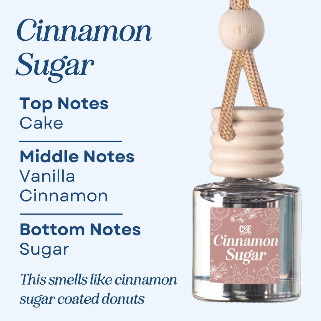Cinnamon Sugar Scented Hanging Refillable Car Freshener Diffuser