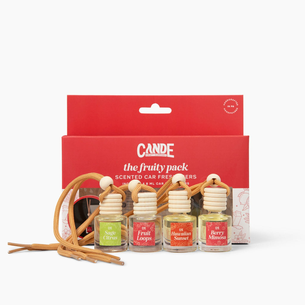 Four-Pack Hanging Refillable Car Freshener Diffusers Bundle — Choose Your Scent Pack