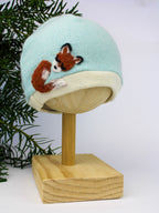 Sleeping Fox Cashmere Hat - Newborn — Select Your Color