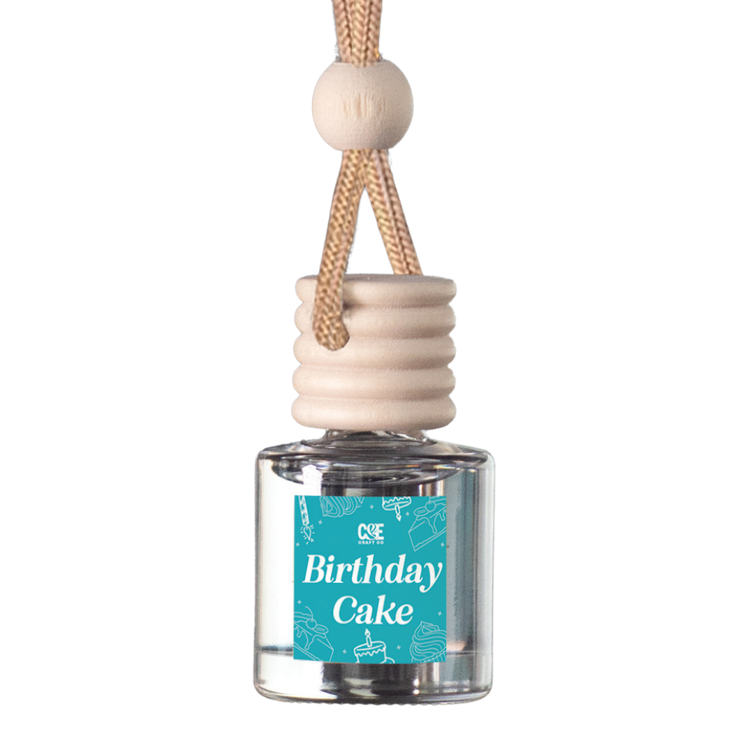 Birthday Cake Scented Hanging Refillable Car Freshener Diffuser
