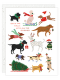 12 Dogs of Christmas - Seeded Holiday Card with PLANTABLE seed paper envelope