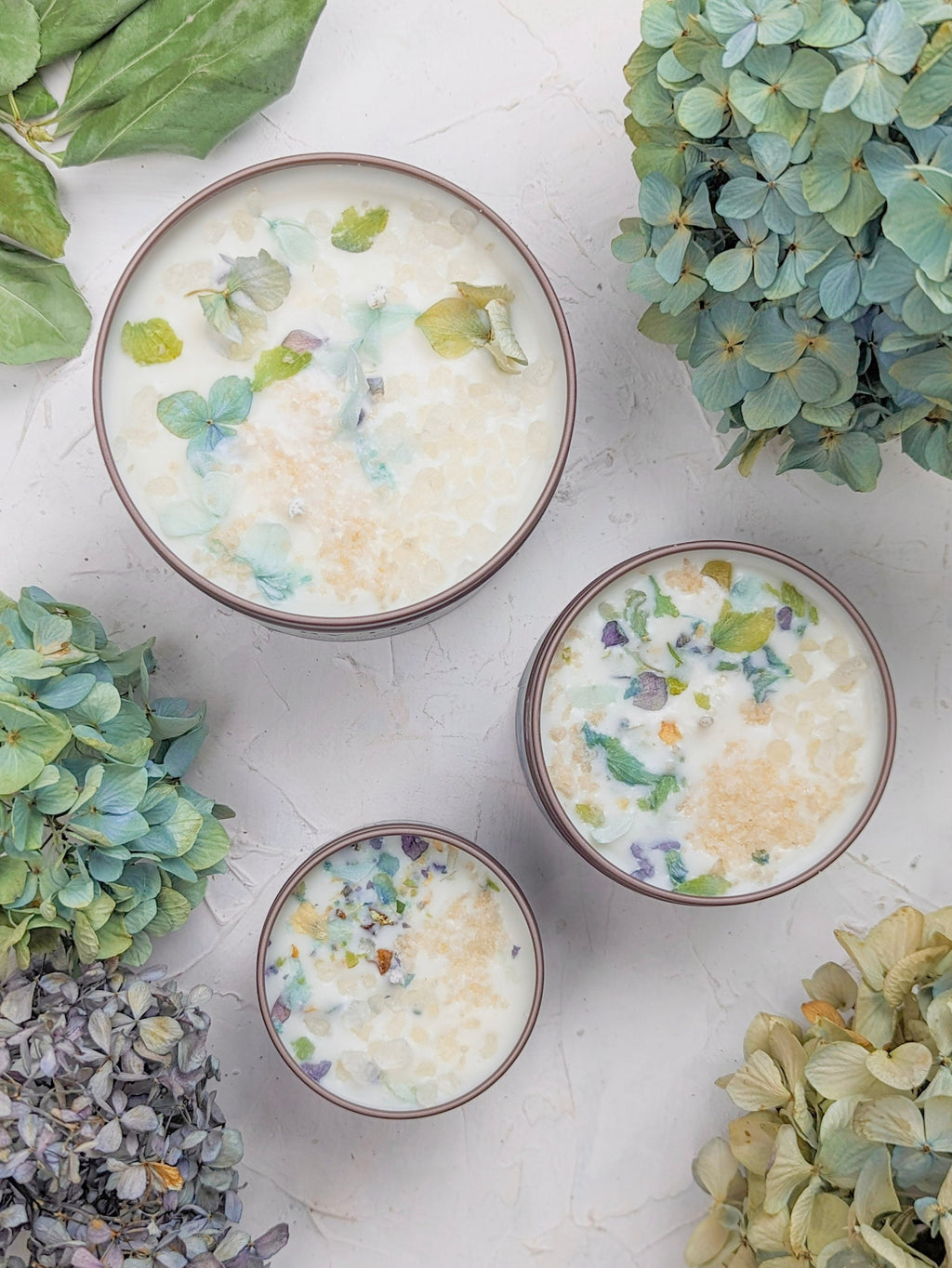 BY THE SEA Hydrangea Sea Salt Candle — Select Your Size