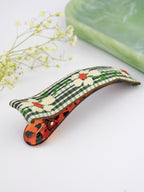 Delicate Blooms Embroidered Ribbon Hair Clip