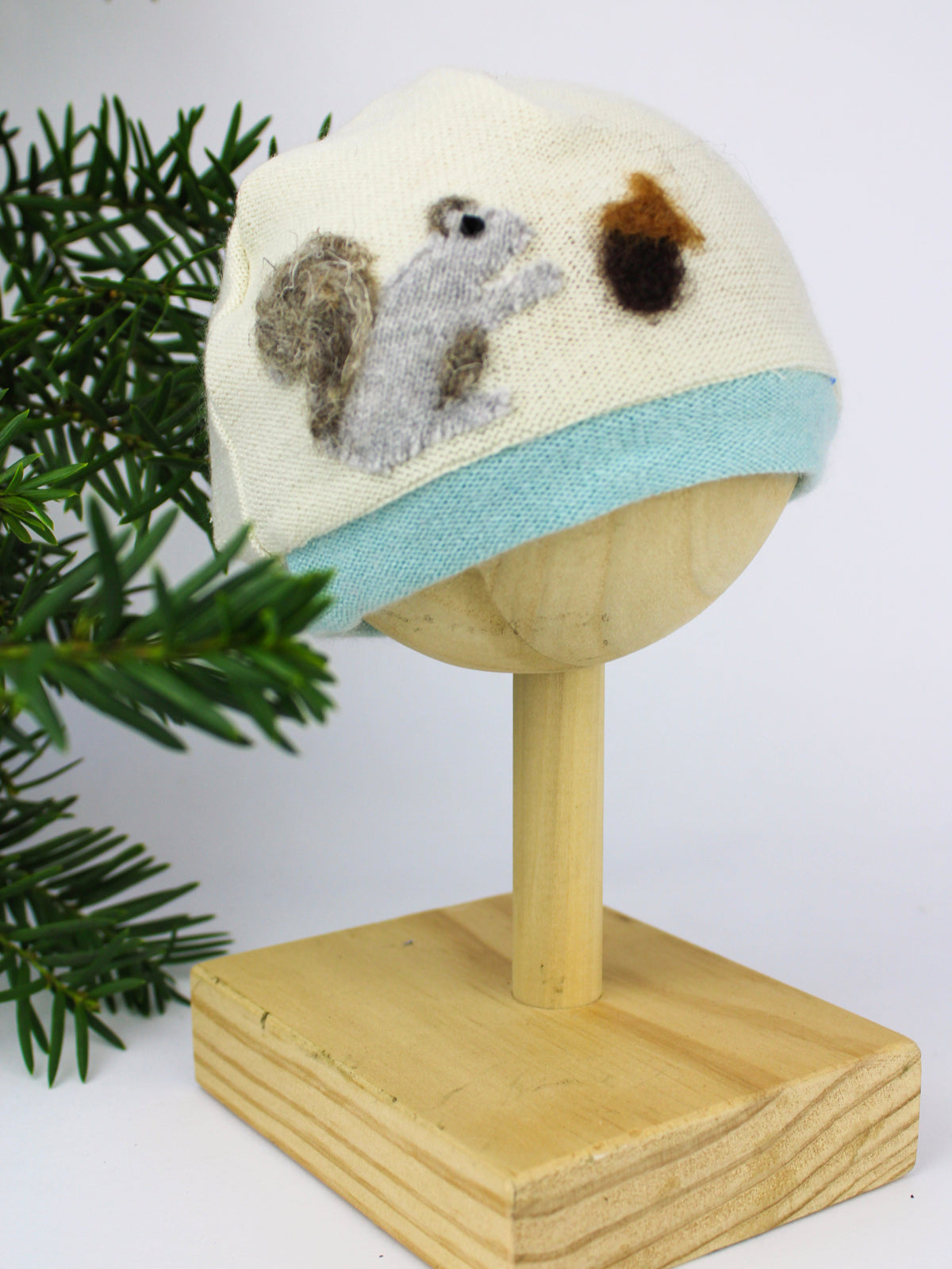 Squirrel Cashmere Hat - Newborn — Select Your Color