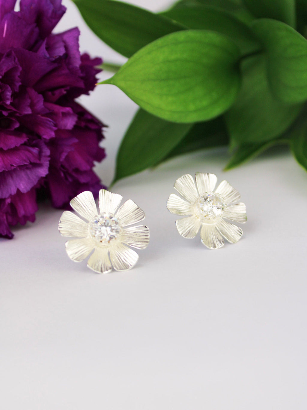 Daisy Statement Stud Earrings — Select Your Color