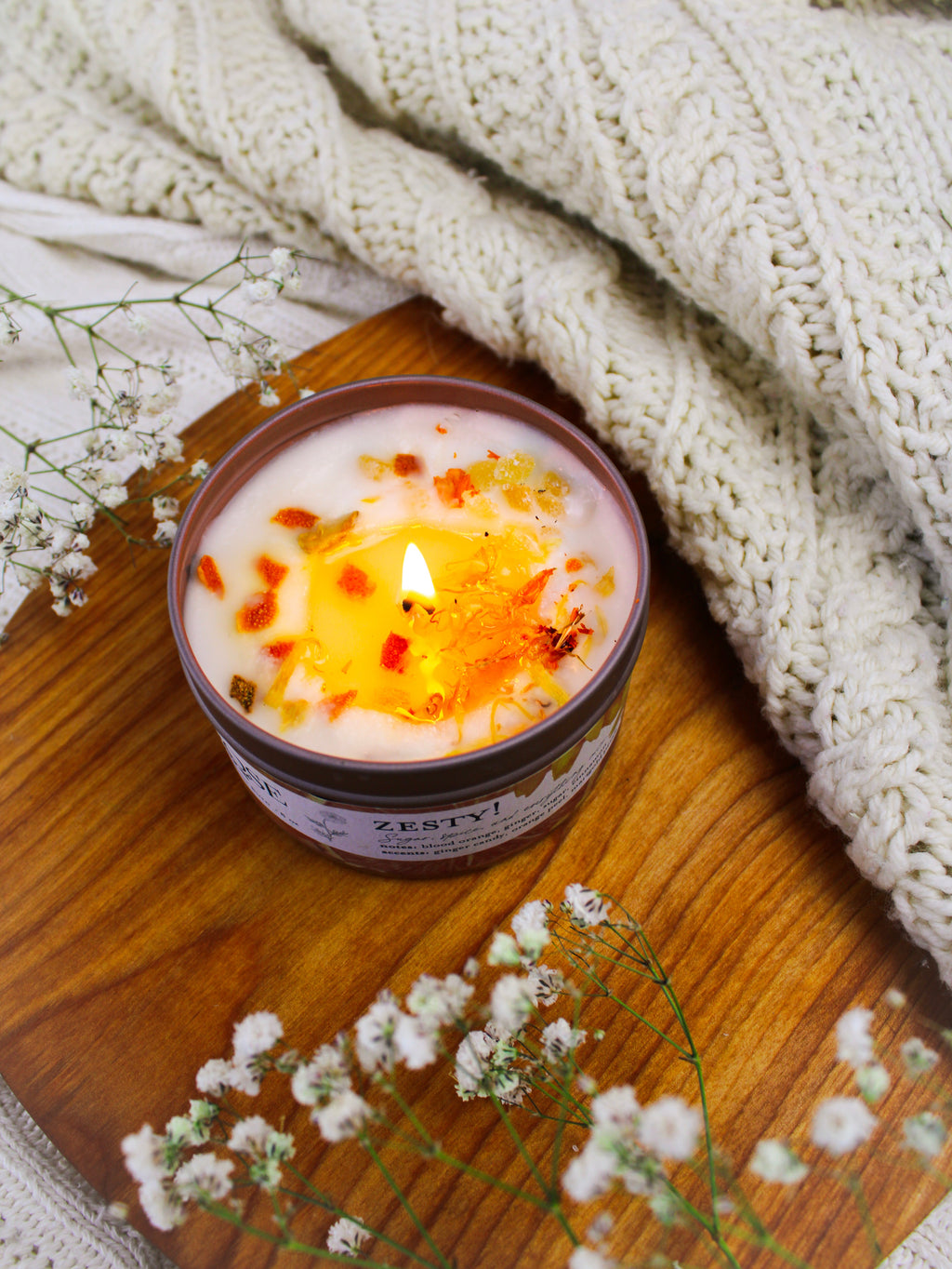 ZESTY! Orange Ginger Candle — Select Your Size