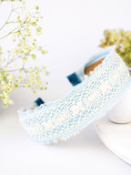 Amelia Lace and Linen Headband — Select Your Color