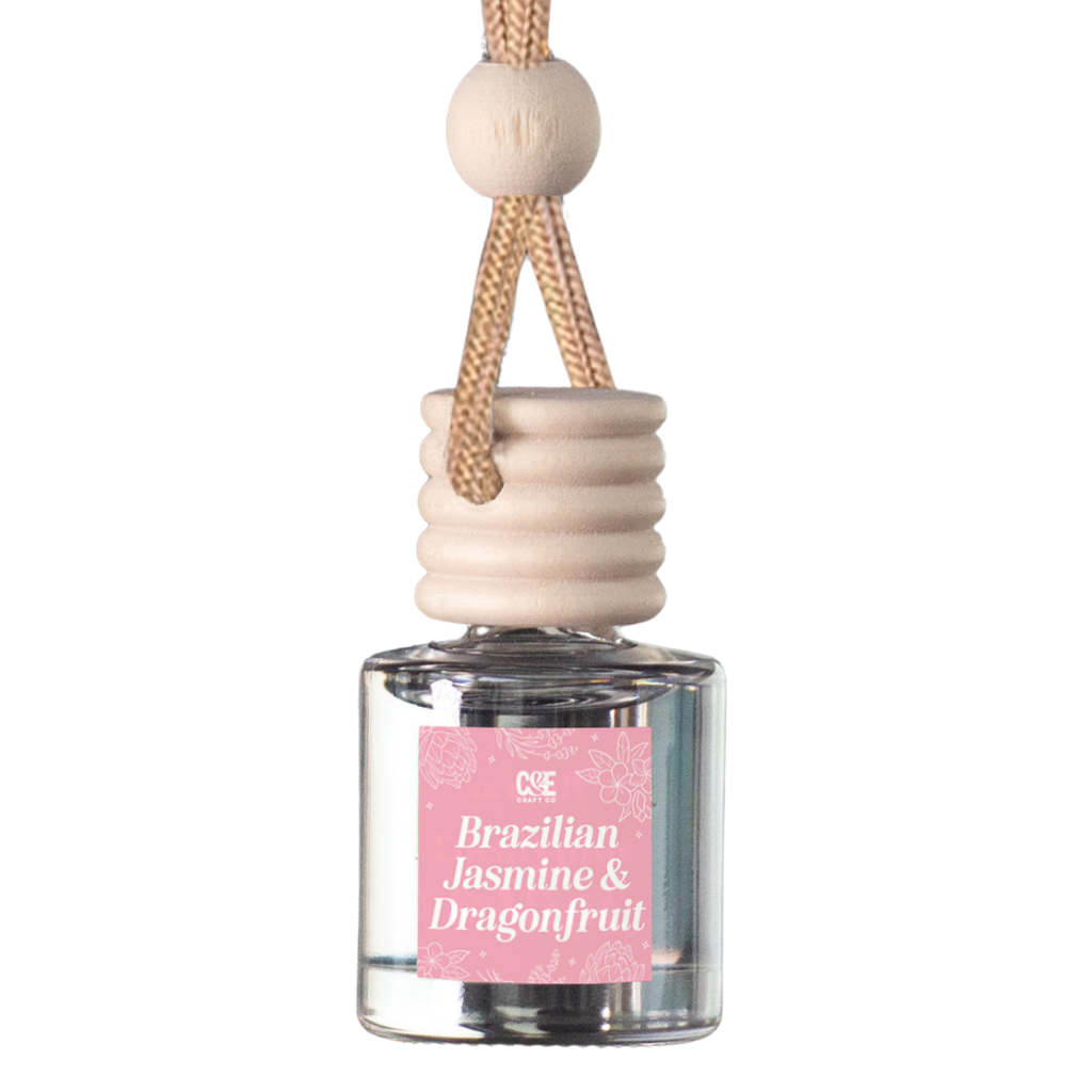 Brazilian Jasmine & Pink Dragonfruit Scented Hanging Refillable Car Freshener Diffuser