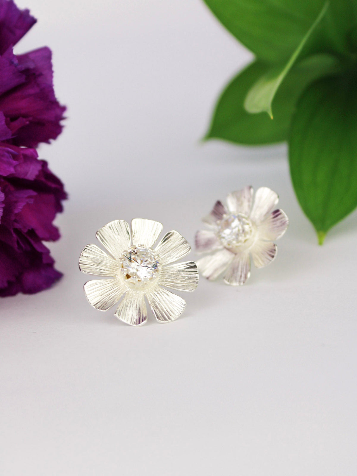 Daisy Statement Stud Earrings — Select Your Color