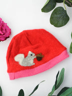 Squirrel Cashmere Hat - Newborn — Select Your Color