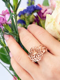 Big Bouquet Filigree Ring — Select Your Color & Size