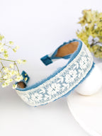 Clara Lace and Linen Headband — Select Your Color