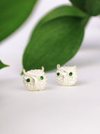 Azia Owl Stud Earrings — Select Your Color