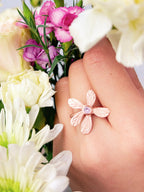 Five Petal Wildflower Ring — Select Your Color & Size