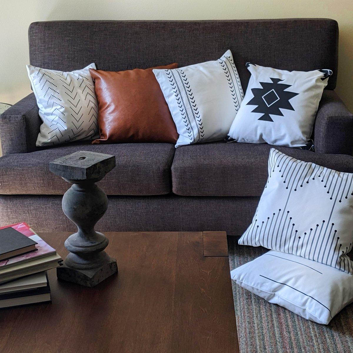 18" Square Amber & Farm Decorative Pillow and/or Cases Set — Select Your Design