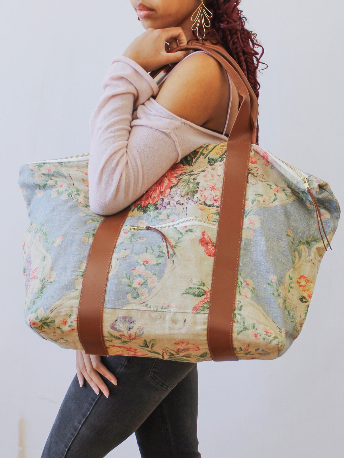 Francesca's Roses Carry On Travel Bag
