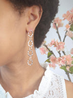 Organic Chain Link Earrings — Select Your Color
