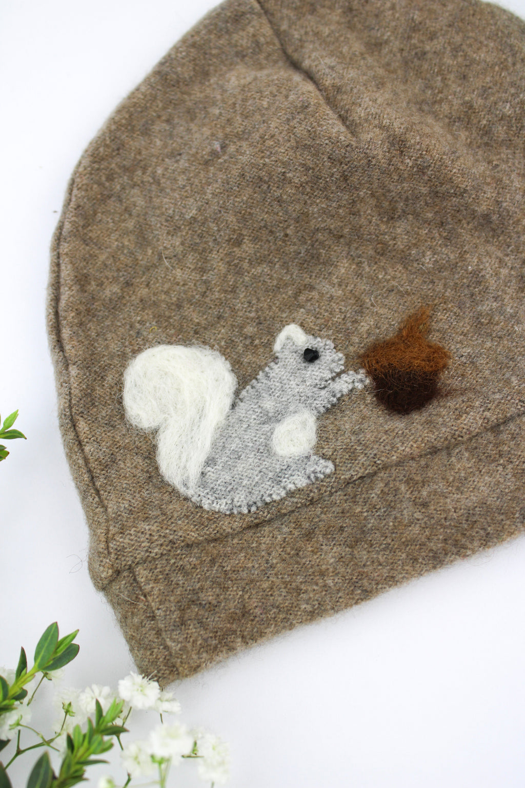 Squirrel Cashmere Hat - Baby — Select Your Color