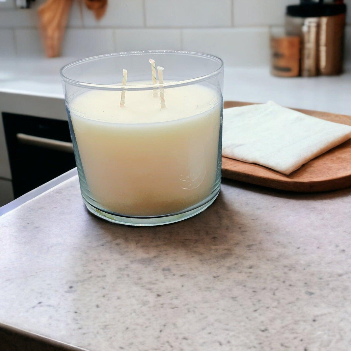 Simplistic Large 3-Wick No Label Candle  — Select Your Scent