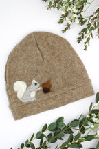 Squirrel Cashmere Hat - Baby — Select Your Color