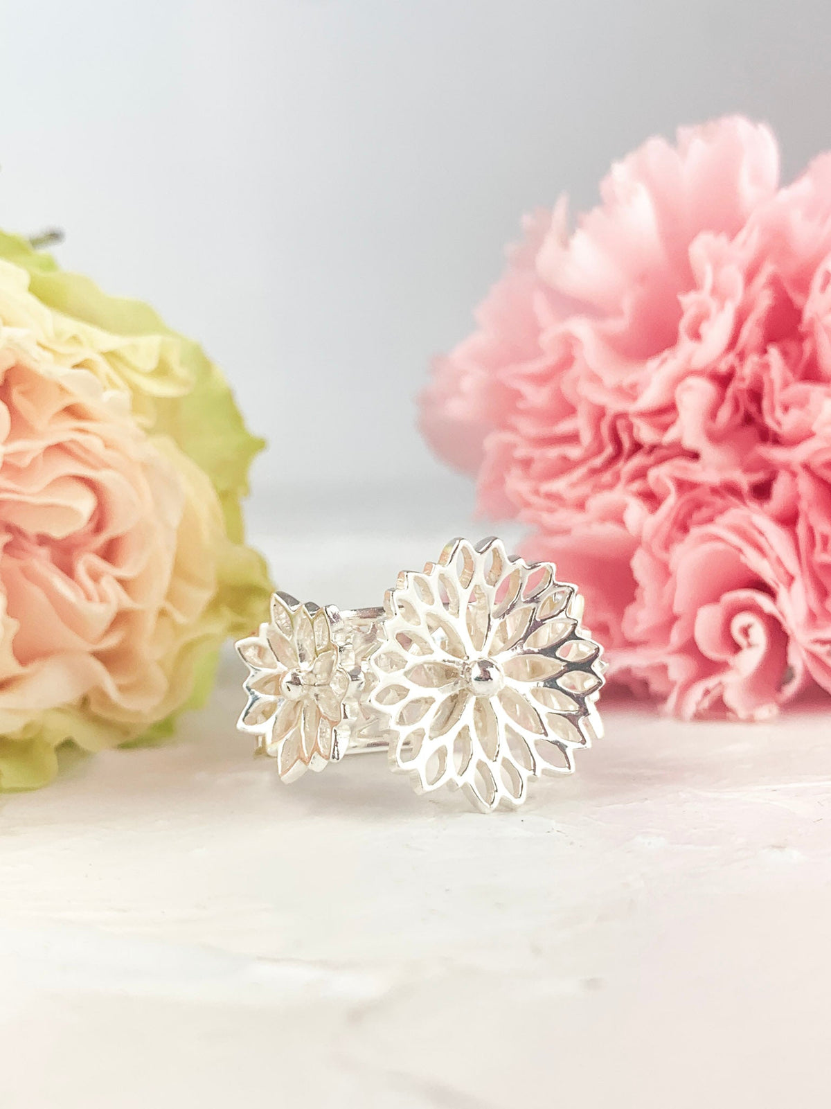 Big Bouquet Filigree Ring — Select Your Color & Size