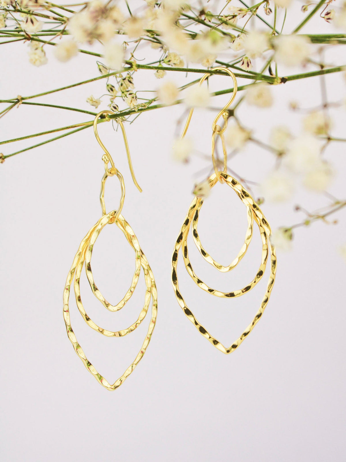 Finn Leaf Drop Earrings — Select Your Color