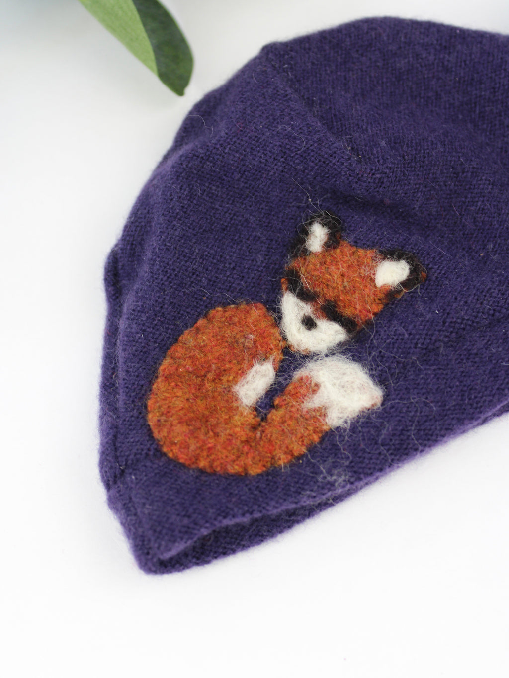 Sleeping Fox Cashmere Hat - Newborn — Select Your Color