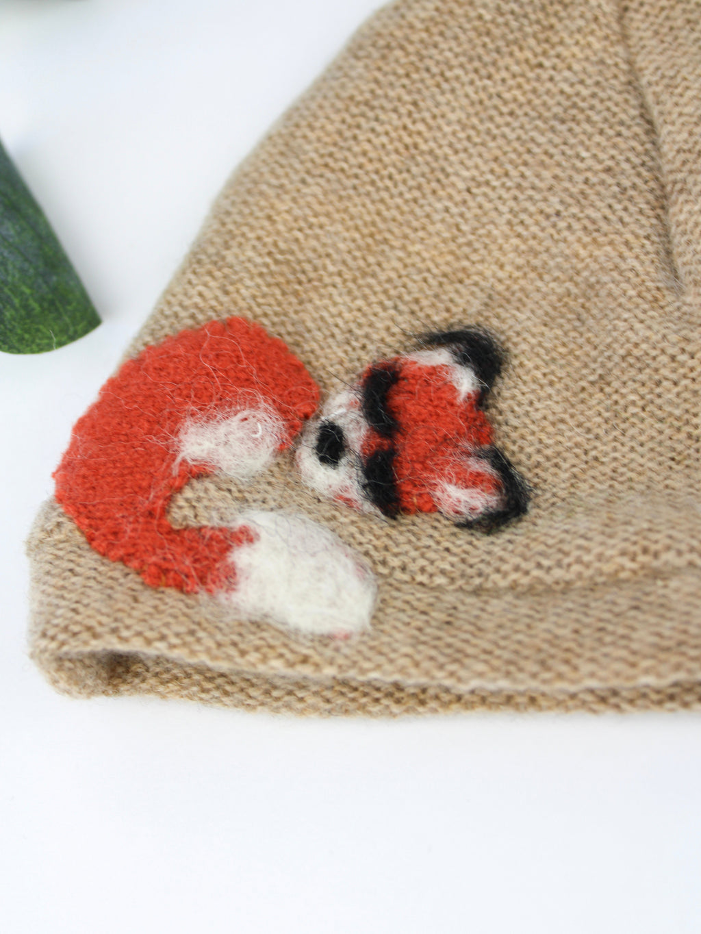 Sleeping Fox Cashmere Hat - Newborn — Select Your Color