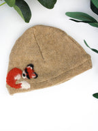 Sleeping Fox Cashmere Hat - Newborn — Select Your Color