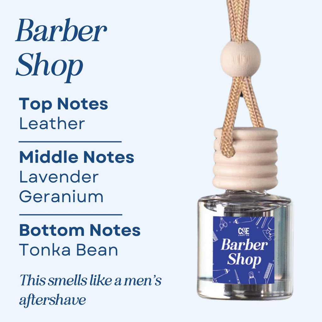 Barber Shop Scented Hanging Refillable Car Freshener Diffuser