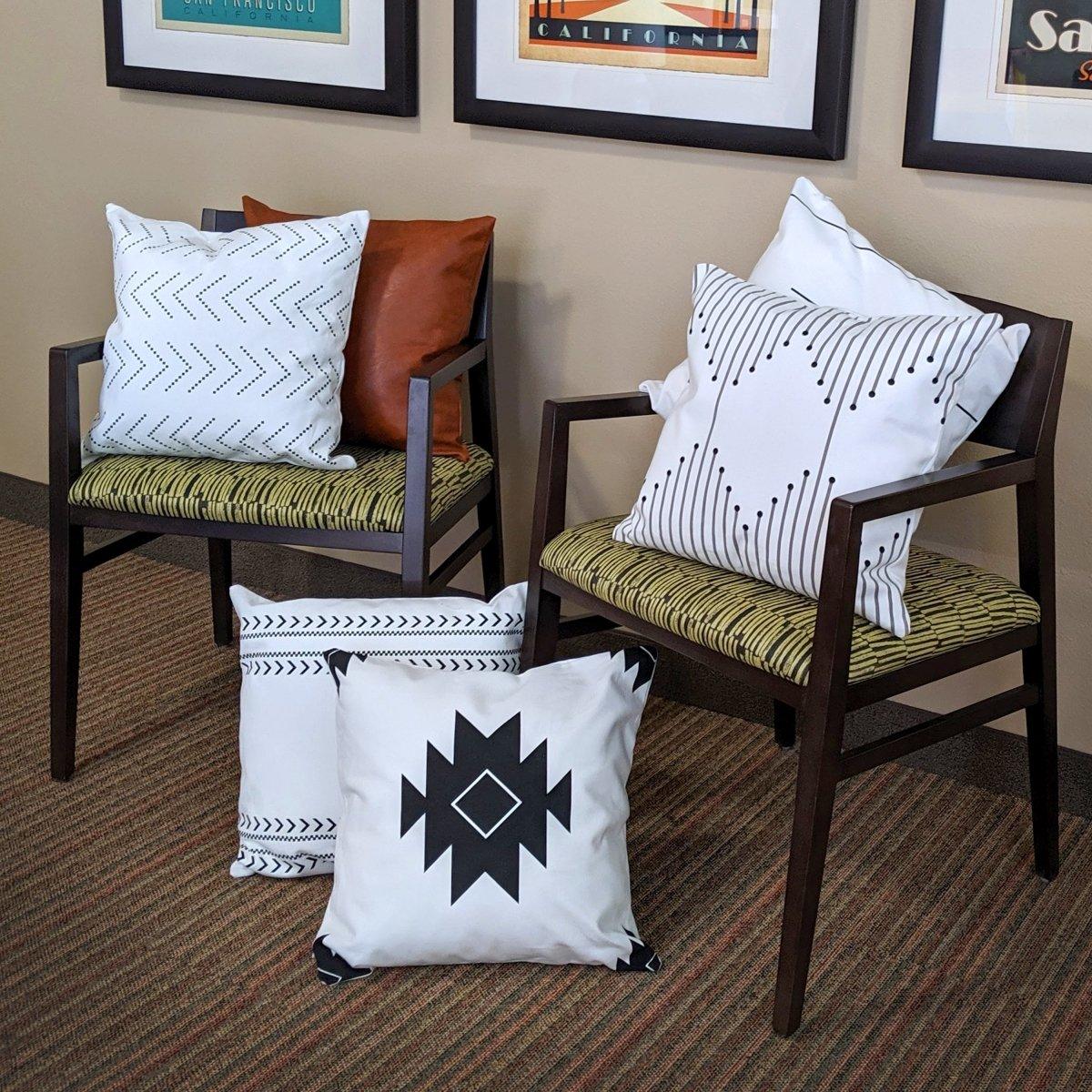 18" Square Amber & Farm Decorative Pillow and/or Cases Set — Select Your Design