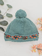 Mathilde Wool Knit Embroidered Hat — Select Your Color