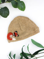 Sleeping Fox Cashmere Hat - Newborn — Select Your Color