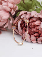 Three Stone Bangle Bracelet (size XS) — Select Your Color