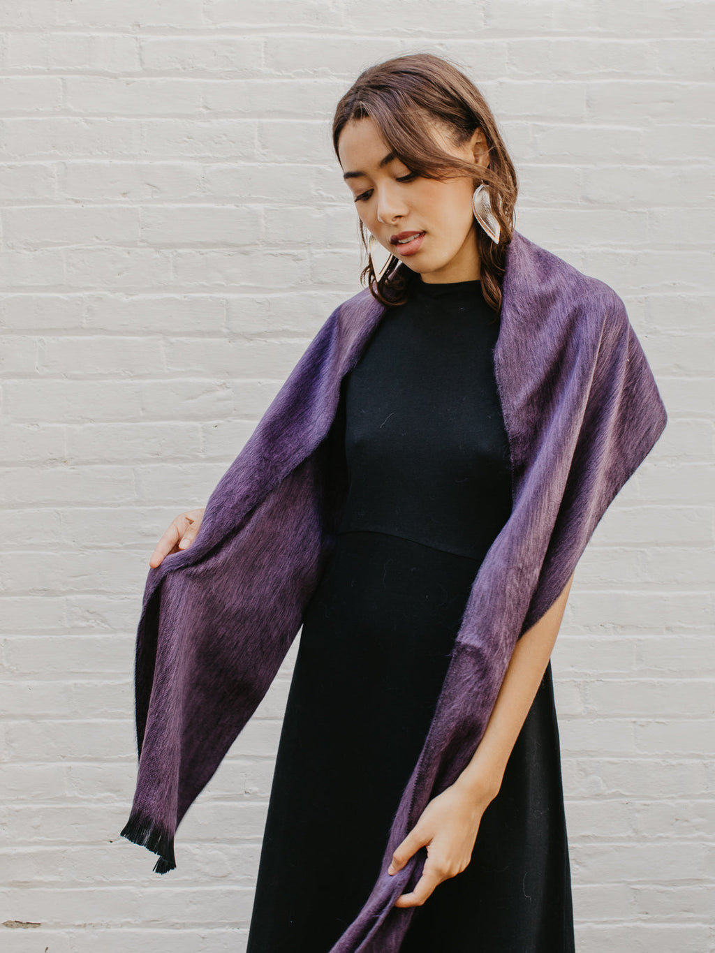 Brushed Alpaca Solid Scarf — Select Your Color
