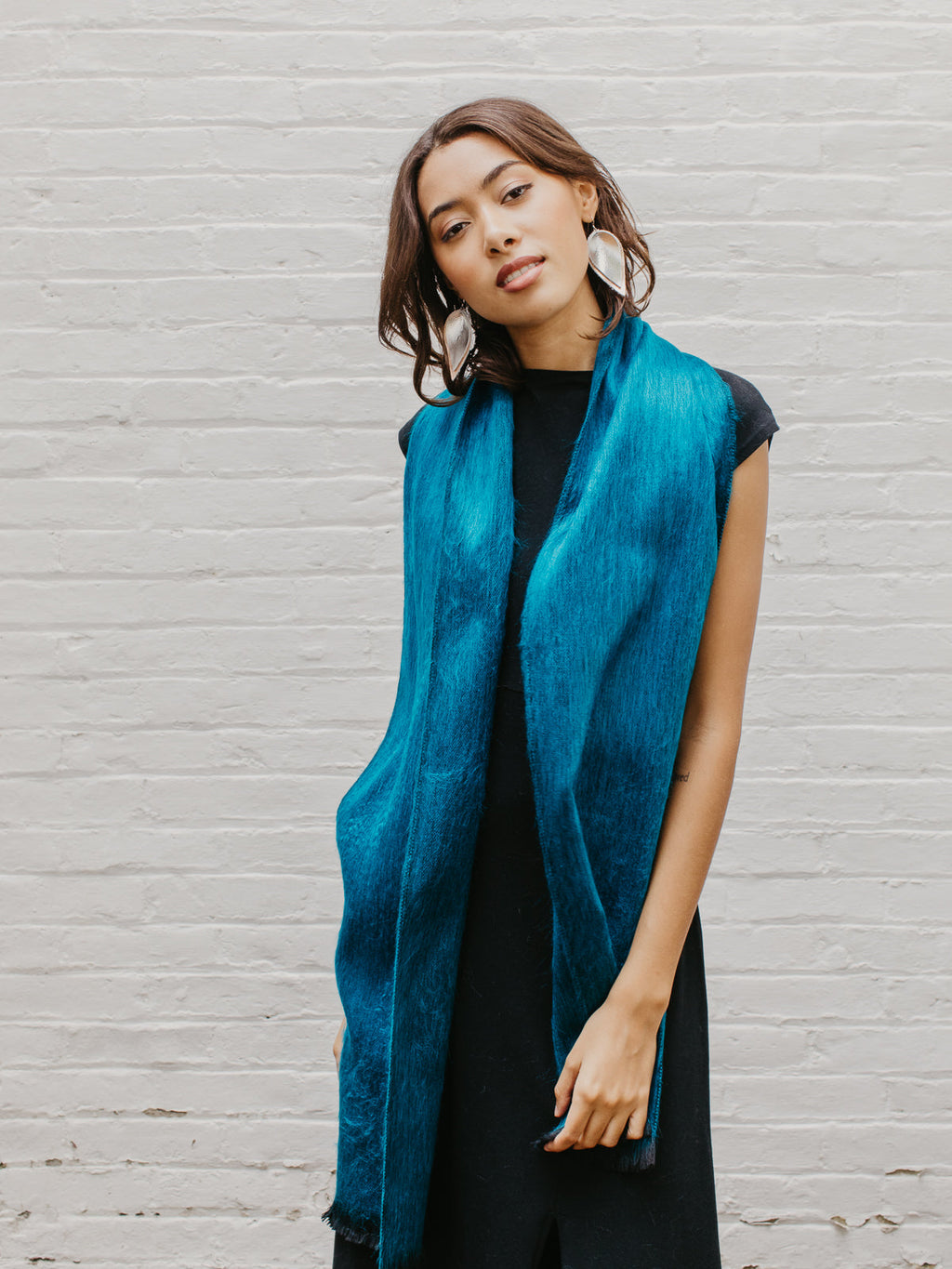 Brushed Alpaca Solid Scarf — Select Your Color