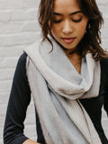 Brushed Alpaca Striped Scarf — Select Your Color
