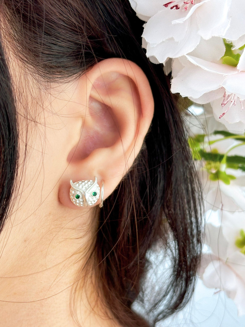 Azia Owl Stud Earrings — Select Your Color