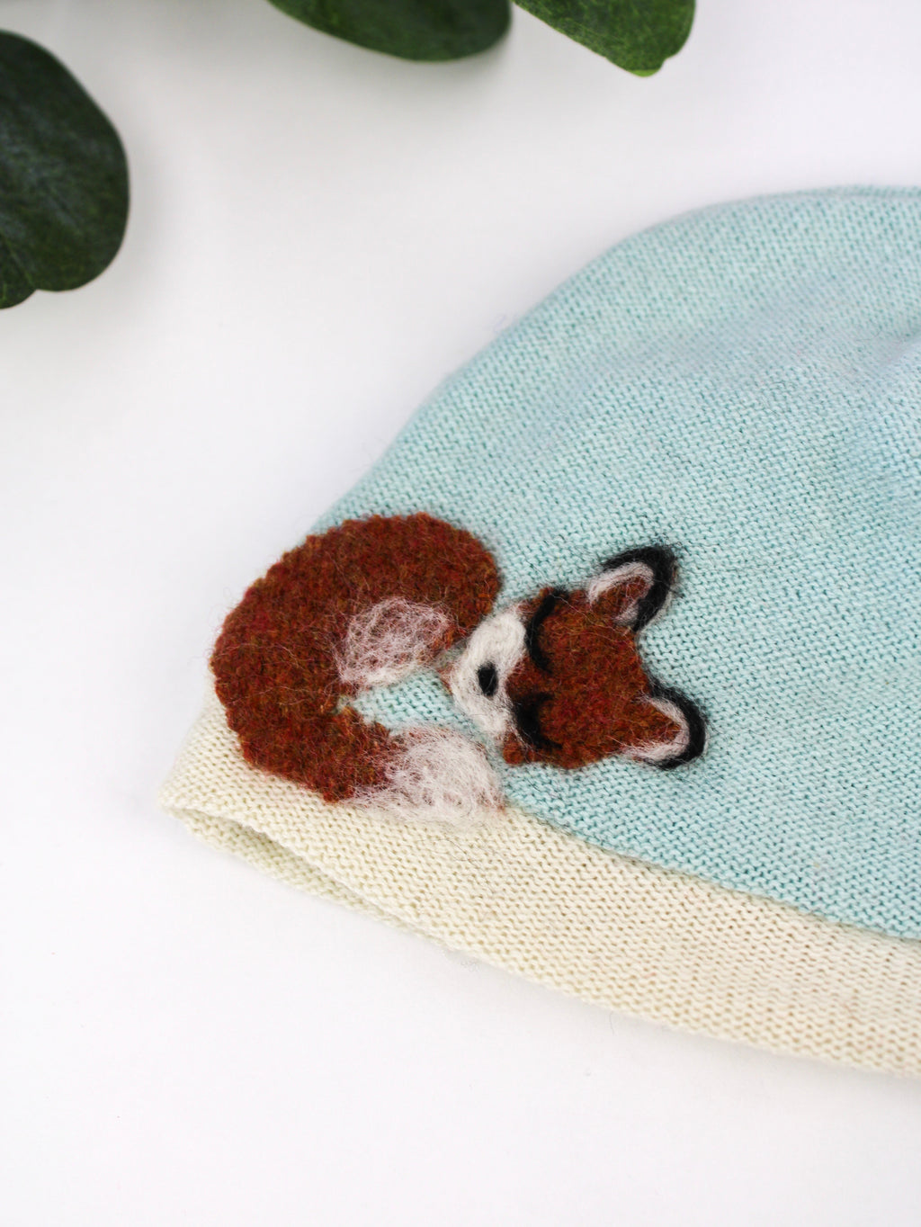 Sleeping Fox Cashmere Hat - Newborn — Select Your Color