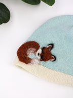 Sleeping Fox Cashmere Hat - Newborn — Select Your Color