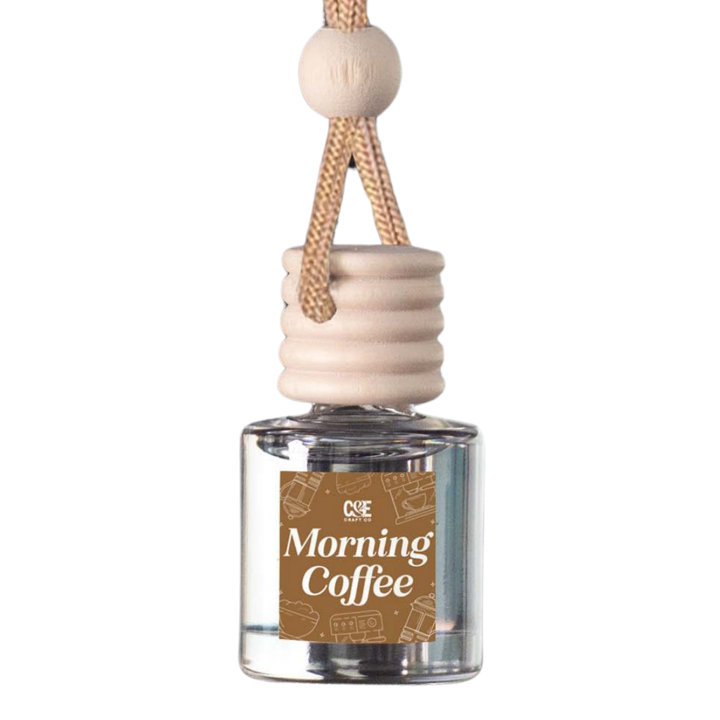 Morning Coffee Scented Hanging Refillable Car Freshener Diffuser