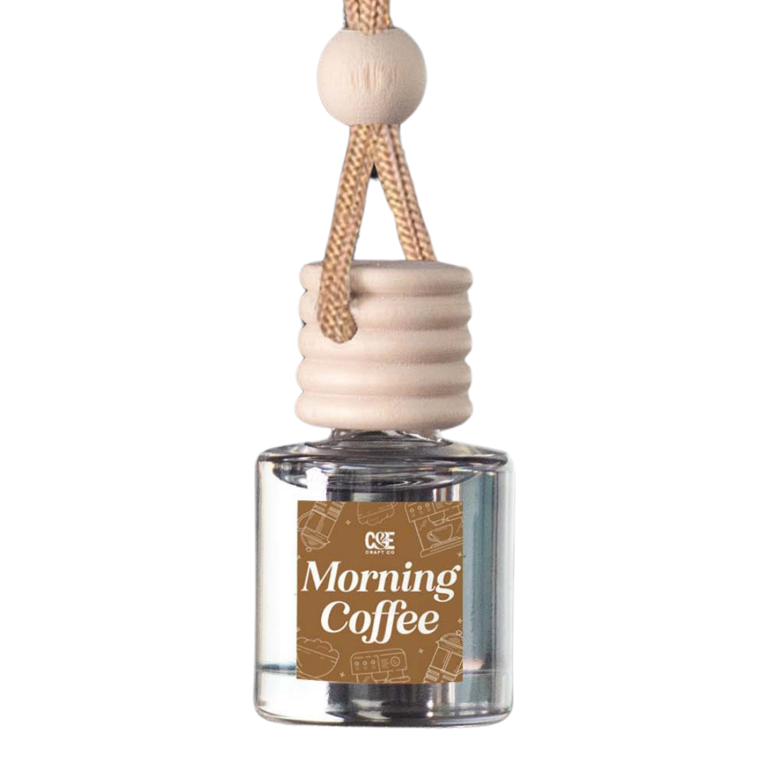 Morning Coffee Scented Hanging Refillable Car Freshener Diffuser