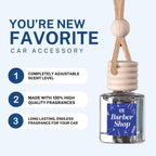 Tuscan Leather Scented Hanging Refillable Car Freshener Diffuser