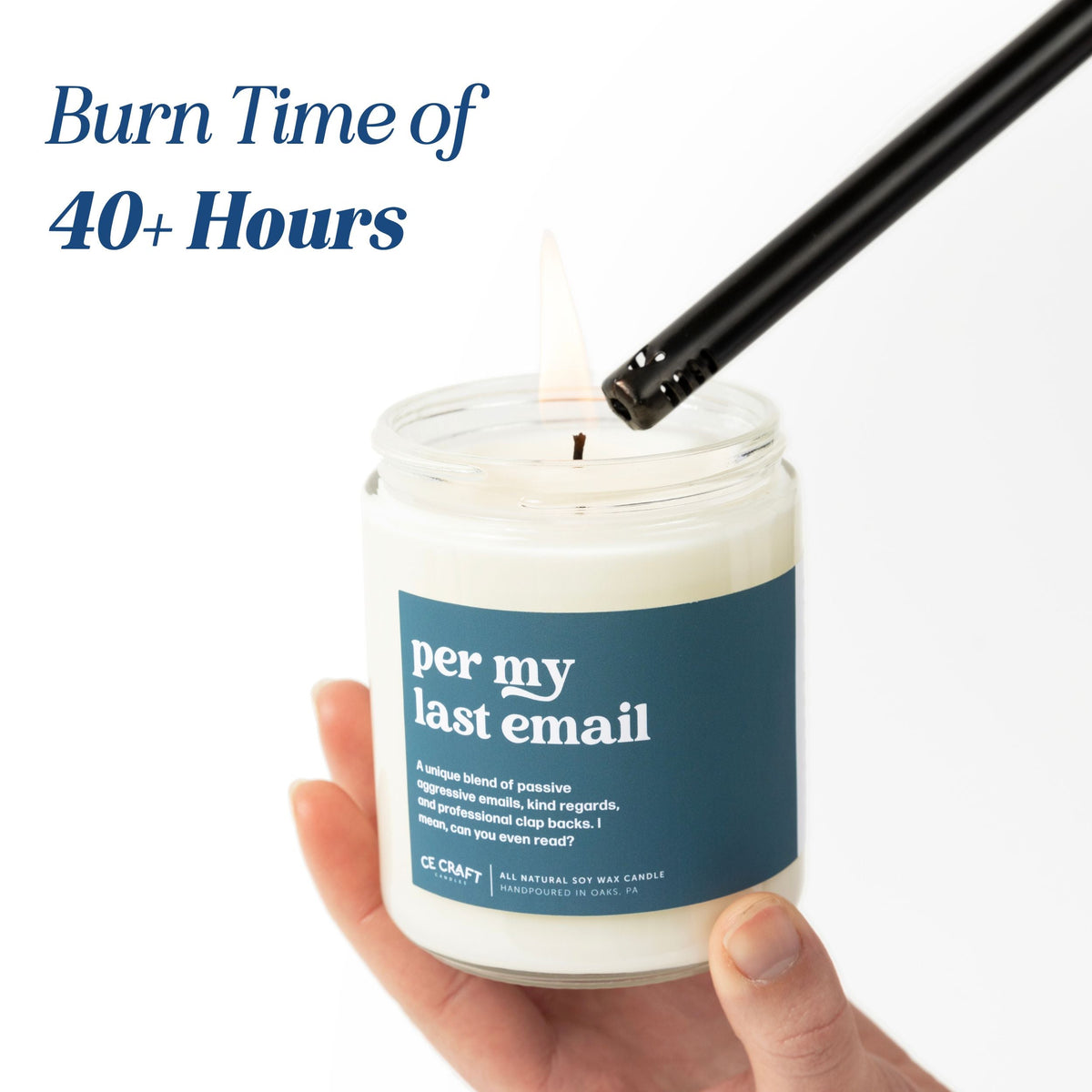 Apple + Mahogany Scented Candle