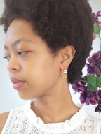 Bitty Flower Hoops — Select Your Color